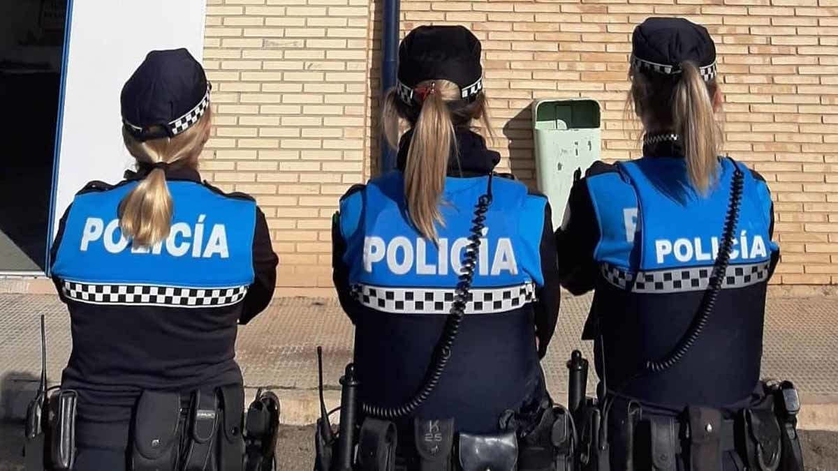 Tres mujeres agentes de la Policía Local de Tudela
