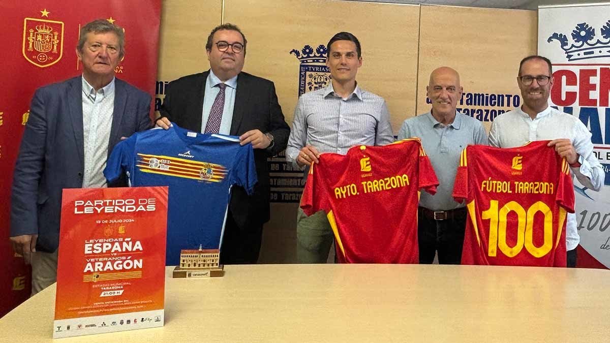 Partido de leyendas del fútbol de España y Aragón en Tarazona